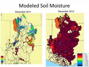 Colorado River Basin soil moisture